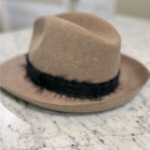 Travaux en Cours Felt Fedora Hat with Mohair Band